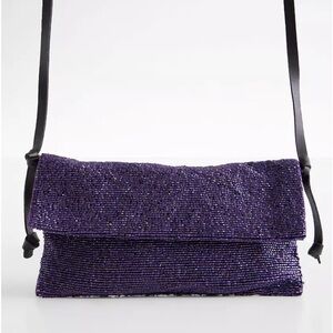 FREE PEOPLE NWOT Orchid Purple Plus One Crossbody Purse